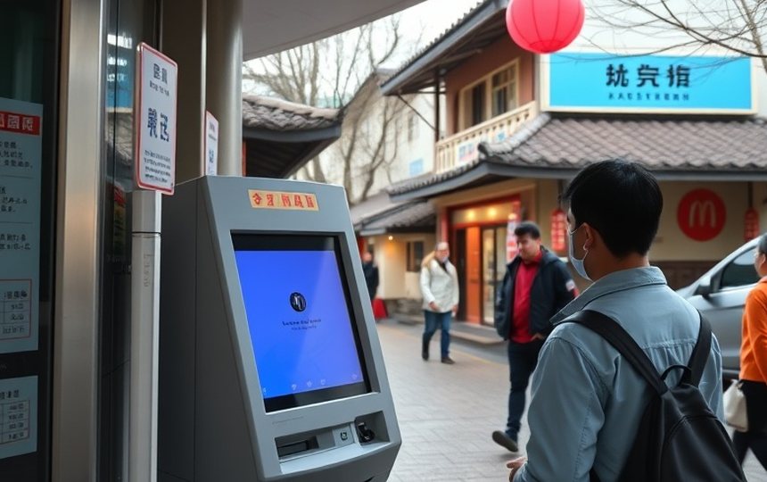 復旧前 — アプリケーションの異常で停止し、稼働していない端末。